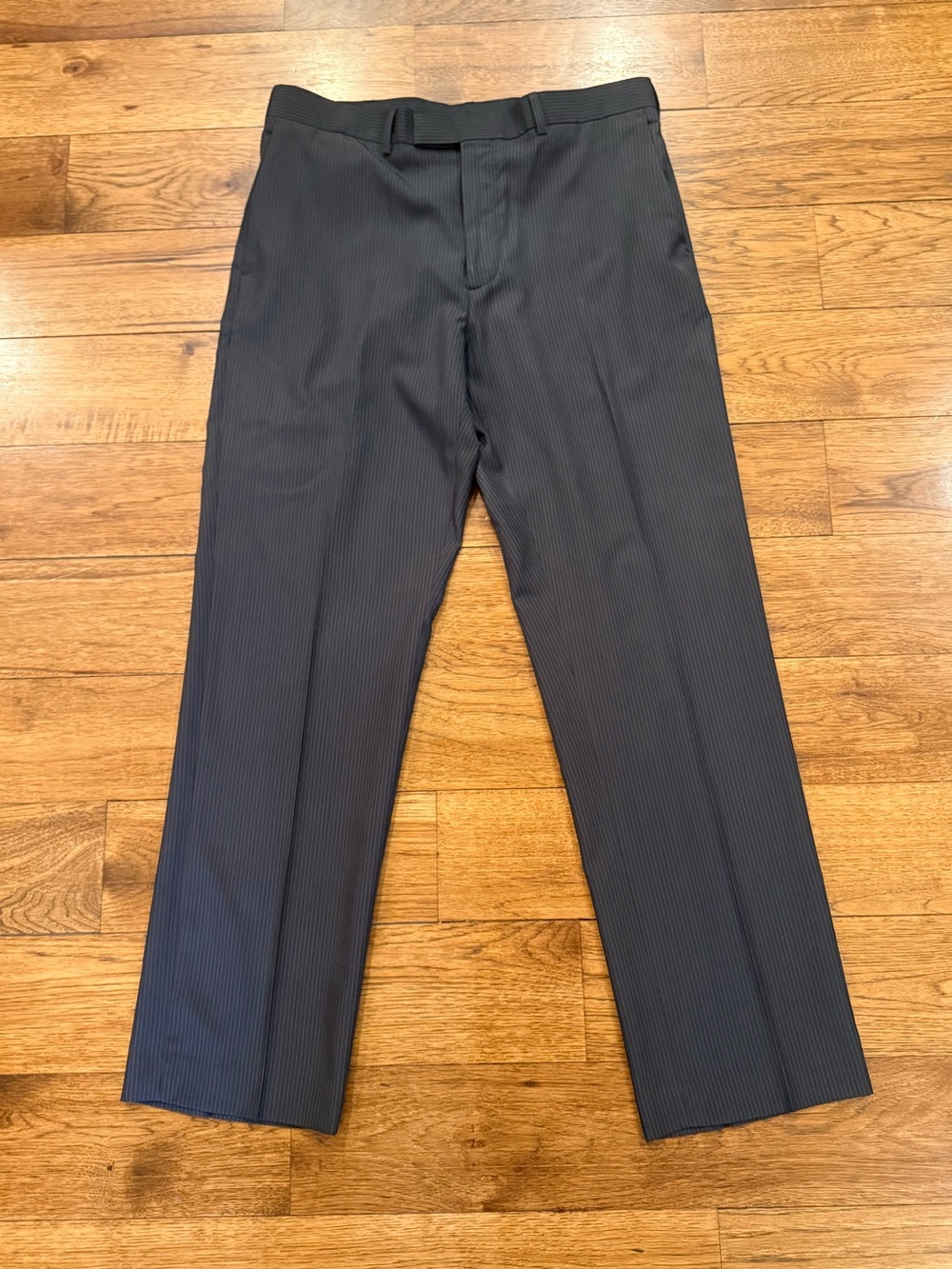 Perry Ellis Portfolio Grey pinstripe dress pants - 34x32